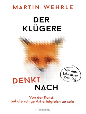 cover image of Der Klügere denkt nach